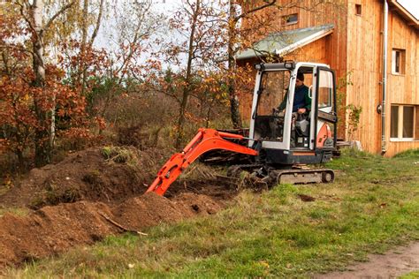 mini landscaping excavator